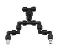 LT Easiyl 1-Pack Reptile Mister Nozzles 360° Adjustable Nozzles Reptile Fogger Mist for Rainforest Tank Flower Aquarium System(Double Head)