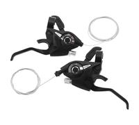 LT Easiyl 1 Pair of 3x7 21 Speed Bike Brake Levers with Cable Change Speed Indicator for Mountain Bike Folding City Bike Racing