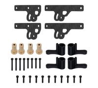 LT Easiyl 1 Set of Aluminum Shock Absorber Mount Holder Kit Compatible with INJORA SCX24 1/24 RC Crawler Shock Absorber Fixture Black