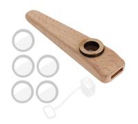 LT Easiyl 1 Set Of Wooden Kazoo Orff Instruments Musicial Partner Kazoo for Guitar Ukulele Violin Piano Accompaniment With Membrane Included 103x25x15mm