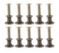 LT Easiyl 10PCS 12x11mm Mini Retro Mushroom Knobs Alloy Drawer Pulls for Jewelry Box Cabinet Cupboard Furniture DIY Projects