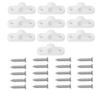 LT Easiyl 10pcs Horizontal Plastic Awning Eyelets Set 44mmx15.5mm with 20 Screws Suitable for Fixing The Awning Frame To The Caravan
