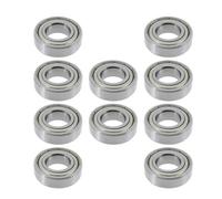 LT Easiyl 10Pcs Metal Deep Groove Ball Bearing 6003 2Z / ZZ 17x35x10 mm Metal Shielded Bearing for Industrial and Automotive Applications