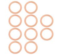 LT Easiyl 10Pcs Sealing Ring Oil Drain Plug Automobile Oil Drain Plug Copper Gasket Compatible with 451 FORTWO Compatible with 451 SMART 32x22x1mm