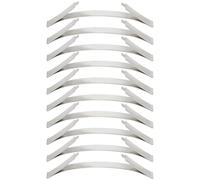 LT Easiyl 10PCS Track Bottom Positioner Sliding Wardrobe Doors Anti-Collision Manganese Steel Positioners for Most Sliding Wardrobe Door Systems Silver(9.00X2.80X0.60cm)