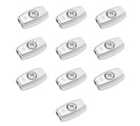 LT Easiyl 10pcs Wire Rope Clips Galvanised Steel Egg Shape Cable Clamp Suitable for Diameter 5mm Steel Cable Rope Double Hole 33mmx20mm