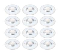 LT Easiyl 12Pcs Universal Wheel Balls 2 Holes Bearing Ball Castor CY-15B Ball Bearing Roller for Home Sofas Display Cabinets Shelves Cabinets