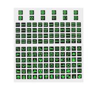 LT Easiyl 132Pcs Glow-in-the-dark Stickers Heightlight Switch Stickers Luminous Stickers for Car Night Safety Car Headlight Control GPS Boat Trailer Centre Console Switch