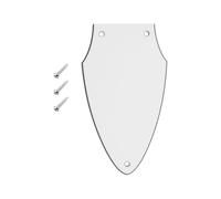 LT Easiyl 1Pc 3-Layer White Guitar Pickguard Compatible with Gibson Flying V Neck Adjustment Rod Cover Guitar Accessories White Black White Triple Layer Electric Guitar
