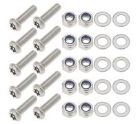 LT Easiyl 1Set Stainless Crossmember Rear Body Bolt Fixing Kit Rear Cross Member Security Bolt Kit Compatible with Land Rover Defender Series
