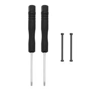 LT Easiyl 1Set Watch Band Lug Link Pins Repair Kit with 2x Metal Screw Rods 2x Screwdrivers Compatible with Garmin Fenix 7/7pro/6/6pro/5/5 Plus, Black
