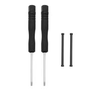 LT Easiyl 1Set Watch Band Lug Link Pins Repair Kit with 2x Metal Screw Rods 2x Screwdrivers Compatible with Garmin Fenix 7X/7Xpro/6Xpro/5X Plus/3/3 HR, Black
