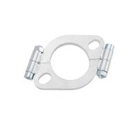 LT Easiyl 2 Inches Exhaust Pipe Flange Carbon Steel Exhaust Flange Flat Oval Exhaust Flange 51mm ID Exhaust Flange Replacement Auto Exhaust Pipe Accessories