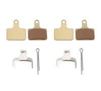 LT Easiyl 2 Pairs Bicycle Disc Sintered Metal Brake Pads Compatible with Shimano GRX BR-RX400 800 810 L05 L03 K04, Gold