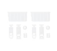 LT Easiyl 2 Sets Game Console Card Slot Silicone Plug Compatible with NEW 3DS 3DSLL XL 3DS 2DS White