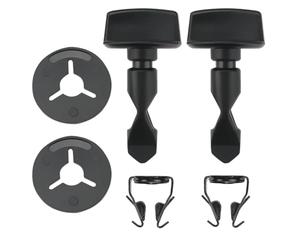 LT Easiyl 2 Sets Rear Bumper Tow Hitch Eye Cover Fixing Clips Kit Replacement Part 6Q0807643 6N0129355 078103314 Compatible with Audi Q5 8R 2008-2016