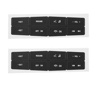 LT Easiyl 2 Sets Steering Wheel Button Repair Decal Stickers Compatible with Ford Mustang 2010-2012 Matte Black