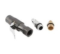 LT Easiyl 200PSI Lock-On Tire Inflator Air Chuck with Dual-Jaw Clamp 1/4" NPT Female Thread Compatible with Schrader Valve