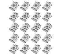 LT Easiyl 20pcs Front Wheel Arch Lining Mudguard Chassis Metal Nut Fixing Clip Door Panel Fixing Clip 51717065773 Compatible with BMW 3 Series Silver