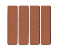 LT Easiyl 20PCS PU Blank Rectangular Leather Label Patches Leather Hat Patches with Adhesive for Clothing Shoes Hats Jeans Bags 7.6x5cm