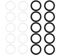 LT Easiyl 20pcs Quick Release Hydraulic Coupling Rubber O Ring Sealing Gasket 27x20x3.5mm and 24.8x20.6x1.3mm Compatible with BG3 Plug Tractor,Black and White