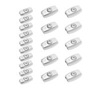 LT Easiyl 20pcs Wire Rope Clips Galvanised Steel Egg Shape Cable Clamp Suitable for Diameter 2mm/3mm/4mm/5mm Steel Cable Rope Double Hole