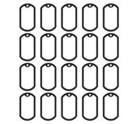 LT Easiyl 20x Silicone Rings Pack Dog Tag Silencer Silicone Rubber ID Tag Protector for Reduction jingling Noise, Black, LTPE_174