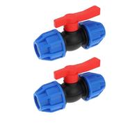 LT Easiyl 2Pcs 25mm Stop Tap Valve Connector Ball Valve Connector for PE PVC PPR Pipe
