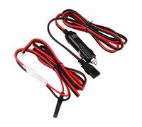 LT Easiyl 2pcs 3-Pin 2 Wire CB Radio DC Power Cable Cigarette Lighter Socket Compatible with Connex Compatible with Midland (1.5m)