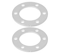 LT Easiyl 2Pcs 6 Holes Brake Gasket Spacer 55x44x2.5mm for Electric Bicycle Silver 2.5mm