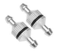 LT Easiyl 2pcs Aluminum Alloy Nitro Glow Fuel Inline Filter Replacement Part 5507450 Suitable for Model Airplanes Cars Spare Parts Sliver (25x10x5mm)
