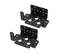 LT Easiyl 2PCS Aluminum Multifunction Servo Bracket 58x25.1x37mm Applicable to Servo Systems with Size 40x45x20mm for Robot Remote Control Models Black