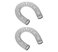 LT Easiyl 2Pcs Anti Kink Spring 16mm ID 200mm Length Galvanized Steel Silver