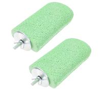 LT Easiyl 2Pcs Bird Grinding Stone Hamster Jumping Stand Platform 12x6.5x3cm Hamster Whetstone Platform Pet Molar Mouth Chew Toy for Squirrels Parrots Birds