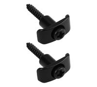LT Easiyl 2pcs Black String Guides with Screws Compatible With Fender Stratocaster Compatible With Telecaster Guitars