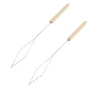 LT Easiyl 2pcs Brass Fly Tying Bobbin Threader for Fly Tying or Tying Flies 14cm