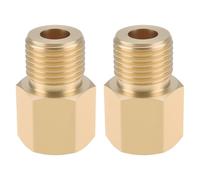 LT Easiyl 2Pcs Brass Thread Adapter M14 x 1.5 Female to M16 x 1.5 Male For Sump Plug Fan Switch