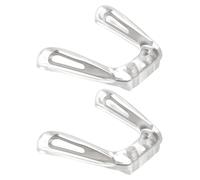 LT Easiyl 2Pcs Eyeglass Saddle Bridge Silicone Metal Core Nosepads U Shape Nosepads for Loupes Eyeglasses Silver