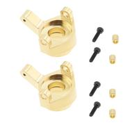 LT Easiyl 2PCS RC Model Vehicles Brass Steering Knuckle Front Axles Wheel Steering Cup Compatible with Axial SCX24 90081 AXI00001 AXI00002 1/24 RC Crawler Car with Screws