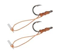 LT Easiyl 2pcs Size 10 Hook Hairs Barbed QuickStop Carp Fishing Rig with Needle Angling Tackle