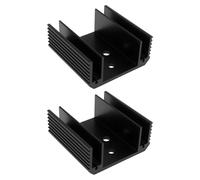 LT Easiyl 2X Anodized Aluminum Heatsink 50x50x22mm Fits to-3 Transistor Voltage Regulator Thyristor Black