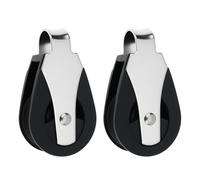 LT Easiyl 2x Marine Guide Single Pulley Blocks 316 Stainless Steel 73x4cm for Kayaks and Sailboats