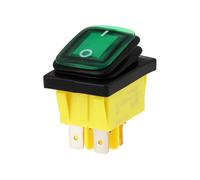 LT Easiyl 30A Double Pole Rocker Switch 78-184S Green Neon Light 250V Compatible with Prince Castle Bun Toaster Mains Power