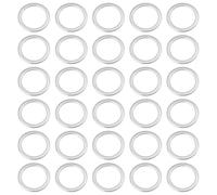 LT Easiyl 30Pcs Bike Spacer Stainless Steel Washer 21x15x1mm for Bicycle Pedal