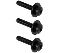 LT Easiyl 3x Black Headlight Fixing Screw Bolt M6x30 N91183501 Compatible with Audi A3 8V