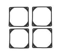 LT Easiyl 4-Piece Anti-Vibration Rubber Gasket 120 x 120 x 2 mm for PC Computer Black