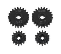 LT Easiyl 4 Pieces 0.8M Overdrive Portal Gears Aluminum Alloy 14T Drive Gear 21T Output Gear Set Compatible with Goat 1/10 Scale SCX10 III AXI03000