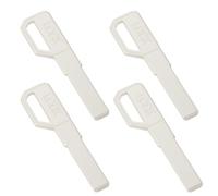 LT Easiyl 4 Pieces of Blank Keys for Padlock with Password and Fingerprint 7.8 x 2.25 mm Suitable for Super D Architecture Locks