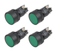 LT Easiyl 4pcs 22 mm 3 Pin Green Push Button Switch NO XB2-EA131 36V/10A Momentary Reset Switch Suitable for Industrial Electrical Equipment
