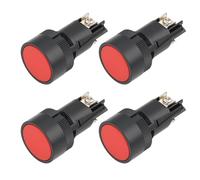 LT Easiyl 4pcs 22 mm 3 Pin Red Push Button Switch NC XB2-EA142 36V/10A Momentary Reset Switch Suitable for Industrial Electrical Equipment
